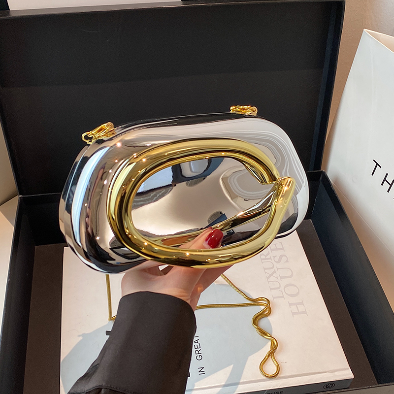 Gold Closure Box Clutch Bag wo - Women Bags 2026 Trends review and price