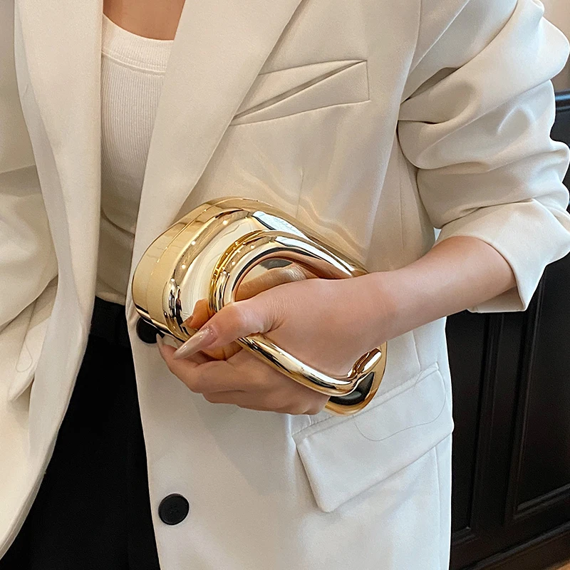 Gold Closure Box Clutch Bag wo - Women Bags 2026 Trends review and price